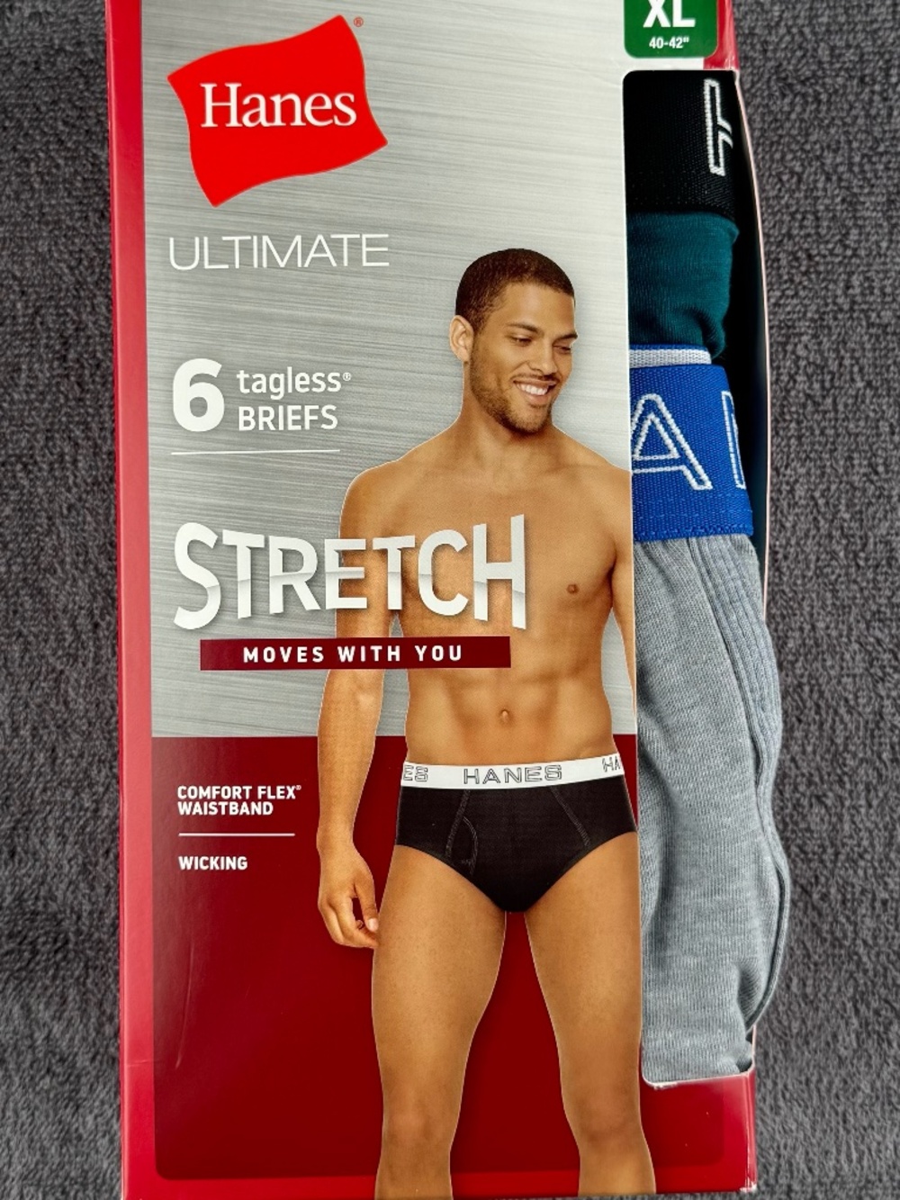 Men's Hanes Ultimate Taglesss Stretch Fashion Briefs